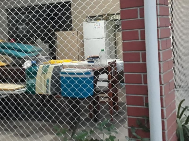 Instalação de tela protetora em Órfãs, Ponta Grossa